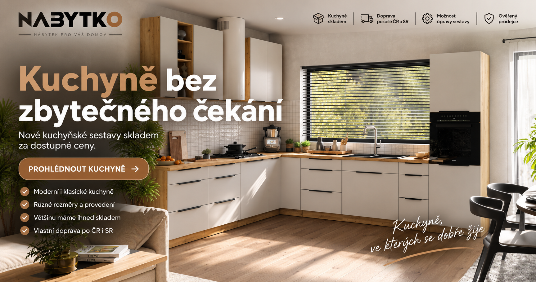 Nové kuchyňské sestavy skladem – NABYTKO